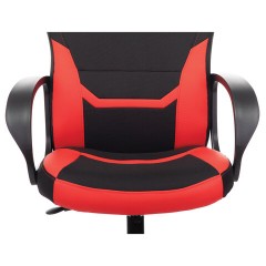 Кресло компьютерное BRABIX "Alpha GM-018", ткань/экокожа, черное/красное, 532637, GM-018_532637 Кресло компьютерное BRABIX "Alpha GM-018", ткань/экокожа, черное/красное, 532637, GM-018_532637 - фото 7