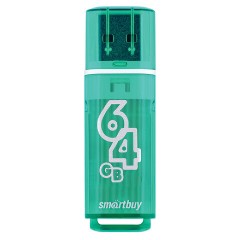 Флеш-память Smartbuy Glossy, 64Gb, USB 2.0, зел, SB64GBGS-G - фото 2