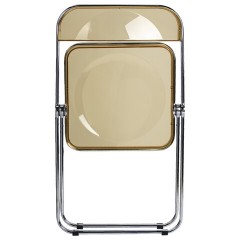 Стул складной прозрачный янтарный BRABIX "Glam CF-020", хромированный каркас, пластик, 533246 - фото 11