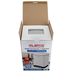 Ведро мусорное с педалью 12 л, крышка с доводчиком, белое матовое, металл, LAIMA ULTRA, 701566 - фото 9