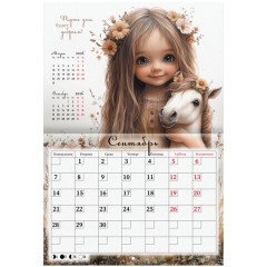 Календарь-планер настенный перекидной на 2026 г., BRAUBERG, 12 листов, 29,5х21,3 см, "Sweet pony", 116948 - фото 12