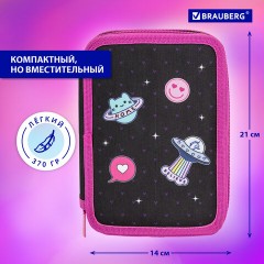 Пенал BRAUBERG, 3 отделения, полиэстер, 21х14 см, "Space sweets", 272332 Пенал BRAUBERG, 3 отделения, полиэстер, 21х14 см, "Space sweets", 272332 - фото 12
