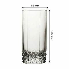 Стакан высокий, объем 290 мл, КОМПЛЕКТ 6 штук, стекло, PASABAHCE "ВАЛЬС", фирменная подарочная упаковка, 42942 - фото 3