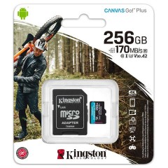 Карта памяти microSDXC 256GB KINGSTON Canvas Go Plus UHS-I U3, 170 Мб/с (class 10), SDCG3/256GB Карта памяти microSDXC 256GB KINGSTON Canvas Go Plus UHS-I U3, 170 Мб/с (class 10), SDCG3/256GB - фото 2