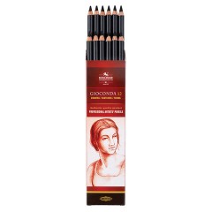 Карандаш угольный KOH-I-NOOR, 1 шт., "Gioconda", корпус черный, средняя твердость, 3,8 мм, 8810002001KS Карандаш угольный KOH-I-NOOR, 1 шт., "Gioconda", корпус черный, средняя твердость, 3,8 мм, 8810002001KS - фото 2