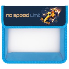 Папка для тетрадей ЮНЛАНДИЯ А5, пластик, 2 отделения, клапан на липучке, "No limit", 273334