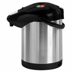 Термопот SONNEN TP-28, 3 л, 900 Вт, 1 температурный режим, ручной насос, сталь, черный/серебро, 456712 Термопот SONNEN TP-28, 3 л, 900 Вт, 1 температурный режим, ручной насос, сталь, черный/серебро, 456712 - фото 3