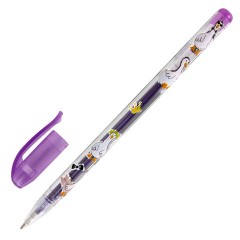 Ручки гелевые С БЛЕСТКАМИ BRAUBERG KIDS "CUTE ANIMALS", НАБОР 6 ЦВЕТОВ, корпус с печатью, узел 1 мм, линия письма 0,7 мм, 144443 - фото 5