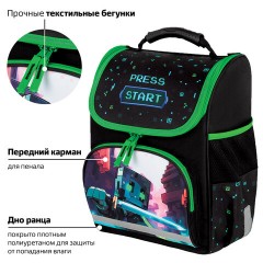 Ранец ПИФАГОР BASIC, 1 отделение, 3 кармана, эргономичная спинка, "Sharp sword", 35х28х18 см, 273138 Ранец ПИФАГОР BASIC, 1 отделение, 3 кармана, эргономичная спинка, "Sharp sword", 35х28х18 см, 273138 - фото 14