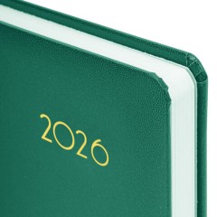 Ежедневник датированный 2026, А5, 138x213 мм, BRAUBERG "Select", балакрон, зеленый, 117083 - фото 3