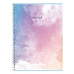 Тетрадь А4, 80 л., BRAUBERG, гребень, клетка, глянцевый лак, "CLOUD", 404053 - фото 6