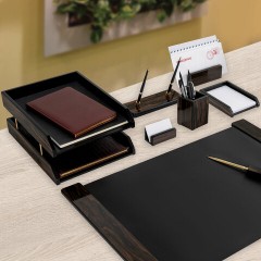 Набор настольный GALANT "Blackwood" из дерева, 8 предметов, цвет "чёрное дерево", 238165 - фото 12