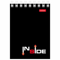 Блокнот МАЛЫЙ ФОРМАТ А7 75х105 мм, 40 л., гребень, картон, клетка, HATBER, "INSIDE Стиль", 004691, 40Б7B1гр_01622 Блокнот МАЛЫЙ ФОРМАТ А7 75х105 мм, 40 л., гребень, картон, клетка, HATBER, "INSIDE Стиль", 004691, 40Б7B1гр_01622 - фото 7
