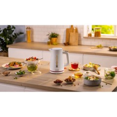Чайник BOSCH TWK3M121, 1,7 л, 2400 Вт, закрытый нагревательный элемент, пластик, белый - фото 2