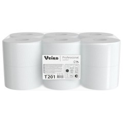 Бумага туалетная 200 м, VEIRO Professional (Система T2), КОМПЛЕКТ 12 шт., COMFORT, T201 - фото 2