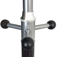 Вешалка-стойка BRABIX "CR-848" на мраморном диске, металл, 4+3 крючка, цвет коричневый, 606435 - фото 3