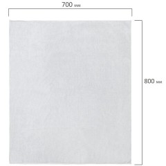 Тряпка для мытья пола из микрофибры 70х80 см "OVERLOCK GREY COLOUR", серая, 220 г/м2, LAIMA HOME, 608223 - фото 2