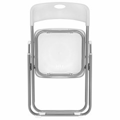Стулья складные BRABIX "Golf Lite CF-017", КОМПЛЕКТ 4 шт., серебристый каркас, пластик, белый, 533035 - фото 9