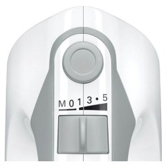 Миксер BOSCH MFQ 36480, 450 Вт, 5 скоростей, 6 насадок, стакан, белый, MFQ36480 - фото 4