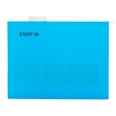 Подвесные папки А4 (350х240 мм), до 80 л., КОМПЛЕКТ 10 шт., синие, картон, STAFF, 270928 Подвесные папки А4 (350х240 мм), до 80 л., КОМПЛЕКТ 10 шт., синие, картон, STAFF, 270928 - фото 2