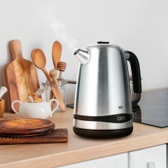 Чайник BQ (БИ-КЬЮ) KT1724SW, 1,7 л, 2200 Вт, закрытый нагревательный элемент, ТЕРМОРЕГУЛЯТОР, стальной, 86189269 - фото 7