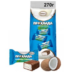 Конфеты глазированные АККОНД "Прохлада" с кокосом, 270 г Конфеты глазированные АККОНД "Прохлада" с кокосом, 270 г - фото 2