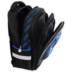 Рюкзак SNOOBAG (СНУБЭГ) FLOSSY, 2 отделения, 3 кармана, "Гонки", объемный дизайн, 40х28х18 см, 274442 - фото 7