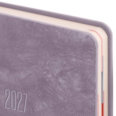 Ежедневник датированный 2027, B6, 125х173 мм, GALANT "Vivid", под кожу, сиреневый, 117864 - фото 3