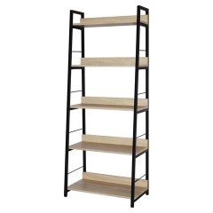 Стеллаж на металлокаркасе BRABIX "LOFT SH-003", 600х350х1500 мм, 5 полок, цвет дуб натуральный, 641236 - фото 4