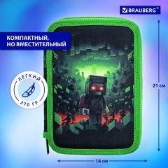 Пенал BRAUBERG, 3 отделения, полиэстер, 21х14 см, "Night warrior", 272333 Пенал BRAUBERG, 3 отделения, полиэстер, 21х14 см, "Night warrior", 272333 - фото 12