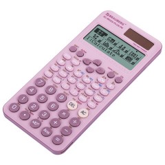 Калькулятор инженерный BRAUBERG SC-991ES-PLUS-PK (164х80 мм), 552 функции, 10+2 разряда, РОЗОВЫЙ, 272654 - фото 4
