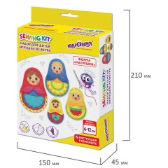 Набор для шитья игрушки из фетра "Матрешки", 4 игрушки, ЮНЛАНДИЯ, 664737 Набор для шитья игрушки из фетра "Матрешки", 4 игрушки, ЮНЛАНДИЯ, 664737 - фото 8