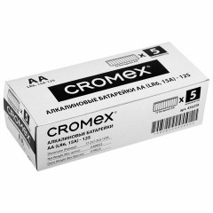 Батарейки алкалиновые "пальчиковые" КОМПЛЕКТ 12 шт., CROMEX Alkaline, AA (LR6,15A), спайка, 456258 Батарейки алкалиновые "пальчиковые" КОМПЛЕКТ 12 шт., CROMEX Alkaline, AA (LR6,15A), спайка, 456258 - фото 5