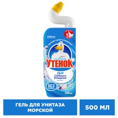 Средство для уборки туалета 500 мл, ТУАЛЕТНЫЙ УТЕНОК "Морской" Средство для уборки туалета 500 мл, ТУАЛЕТНЫЙ УТЕНОК "Морской" - фото 2