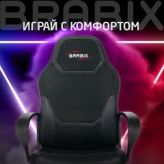Кресло компьютерное BRABIX "Alpha GM-018", ткань/экокожа, черное, 532636, GM-018_532636 - фото 15