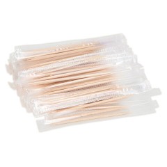 Зубочистки бамбуковые, 1000 штук в индивидуальной ПП упаковке, КП, 119908 - фото 2
