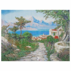 Картина стразами (алмазная мозаика), 60х80 см, ОСТРОВ СОКРОВИЩ "Город у моря", без подрамника, 663870 - фото 5