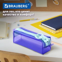Пенал BRAUBERG с объемной "тракторной" молнией, 1 отделение, ПВХ, 22х8х6,5 см, "Contrast mint", 271565 Пенал BRAUBERG с объемной "тракторной" молнией, 1 отделение, ПВХ, 22х8х6,5 см, "Contrast mint", 271565 - фото 14