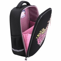 Ранец BRAUBERG LIGHT, 1 отделение, с брелоком, "Shining heart", фольгированная печать, 36х26х13 см, 272029 - фото 6