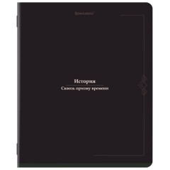 Тетрадь предметная VINTAGE 48 л., SoftTouch, ИСТОРИЯ, клетка, подсказ, BRAUBERG, 405155