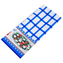 Салфетка из МИКРОФИБРЫ универсальная, 40х60 см, синяя клетка, орнамент, 240 г/м2, BOOMHOUSE (БУМХАУС), 700881 - фото 5