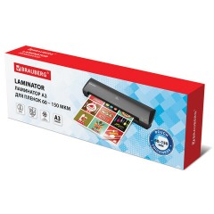 Ламинатор BRAUBERG NANO PLUS, формат A3, толщина пленки 60-150 мкм, скорость 25 см/мин., 532625 Ламинатор BRAUBERG NANO PLUS, формат A3, толщина пленки 60-150 мкм, скорость 25 см/мин., 532625 - фото 2