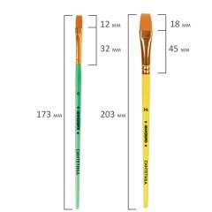 Кисти СИНТЕТИКА набор 5 шт. (круглая 3, плоская 2, 6, 14, овальная 1), блистер, ЮНЛАНДИЯ, 201069 Кисти СИНТЕТИКА набор 5 шт. (круглая 3, плоская 2, 6, 14, овальная 1), блистер, ЮНЛАНДИЯ, 201069 - фото 9