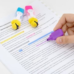 Набор текстовыделителей с топперами 6 ЦВЕТОВ НЕОН, "КРУТЫЕ УТЯТА", линия 1-4 мм, FUNSTER (ФАНСТЕР), 152647 - фото 8