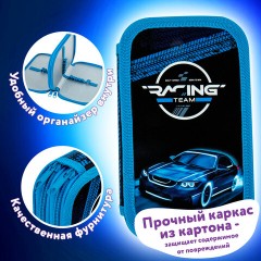 Пенал ЮНЛАНДИЯ, 2 отделения, картон с эффектом soft-touch, 19х11 см, "Speed race", 272264 Пенал ЮНЛАНДИЯ, 2 отделения, картон с эффектом soft-touch, 19х11 см, "Speed race", 272264 - фото 9