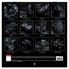 Календарь настенный перекидной 2026 г., BRAUBERG, 12 листов, 28,5х28,5 см, "Black esthetic", 116927 - фото 17