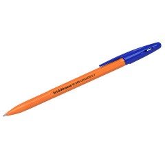 Ручка шариковая ERICH KRAUSE "R-301 Orange", СИНЯЯ, корпус оранжевый, узел 0,7 мм, линия письма 0,35 мм, 43194 - фото 5
