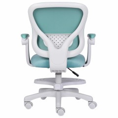 Кресло детское с подставкой для ног BRABIX "Sky MG-206", велюр, голубое, 533155 - фото 8