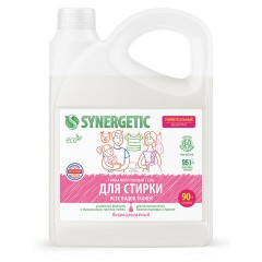 Гель для стирки для всех видов тканей 2,75 л SYNERGETIC, гипоаллергенный, 109275 - фото 2