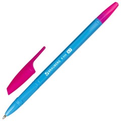 Ручки шариковые BRAUBERG "X-333 NEON MIX", НАБОР 8 ШТУК, СИНИЕ, узел 0,7 мм, линия 0,35 мм, 144536 - фото 3
